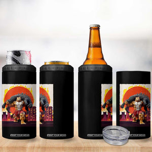 Japanese Kaiju Cat Cityscape Meme 4 in 1 Can Cooler Tumbler TS14 Print Your Wear