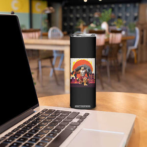 Japanese Kaiju Cat Cityscape Meme Skinny Tumbler TS14 Print Your Wear