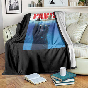 Funny Black Cat Throw Blanket PAWS Parody Kitten Mouse Humorous TS14 Print Your Wear