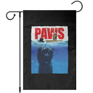 Funny Black Cat Garden Flag PAWS Parody Kitten Mouse Humorous TS14 Black Print Your Wear