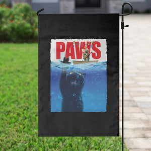 Funny Black Cat Garden Flag PAWS Parody Kitten Mouse Humorous TS14 Print Your Wear
