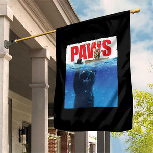 Funny Black Cat Garden Flag PAWS Parody Kitten Mouse Humorous TS14 Print Your Wear