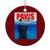 Funny Black Cat Ceramic Ornament PAWS Parody Kitten Mouse Humorous TS14 1pc Red Print Your Wear