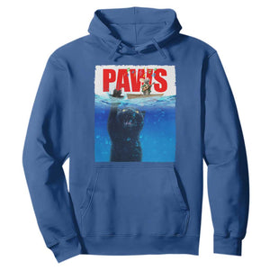 Funny Black Cat Hoodie PAWS Parody Kitten Mouse Humorous TS14 Royal Blue Print Your Wear