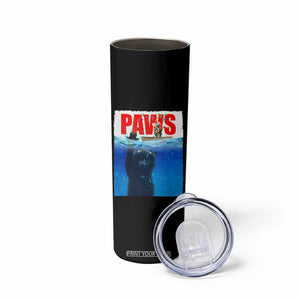 Funny Black Cat Skinny Tumbler PAWS Parody Kitten Mouse Humorous TS14 Print Your Wear