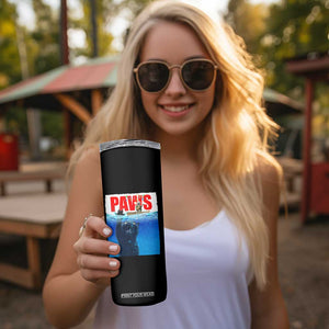 Funny Black Cat Skinny Tumbler PAWS Parody Kitten Mouse Humorous TS14 Print Your Wear