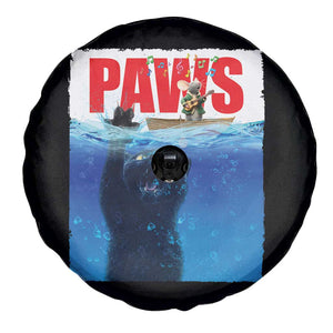 Funny Black Cat Spare Tire Cover PAWS Parody Kitten Mouse Humorous TS14 Print Your Wear