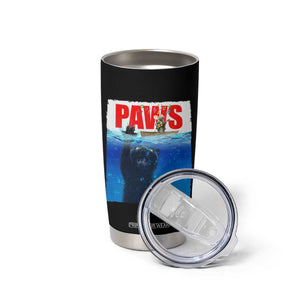 Funny Black Cat Tumbler Cup PAWS Parody Kitten Mouse Humorous TS14 Print Your Wear