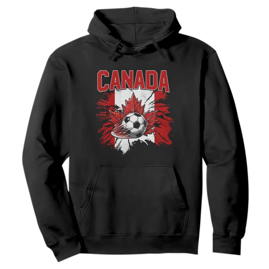 Canada Soccer Fan Hoodie Canadian Football Game Day Suppoter