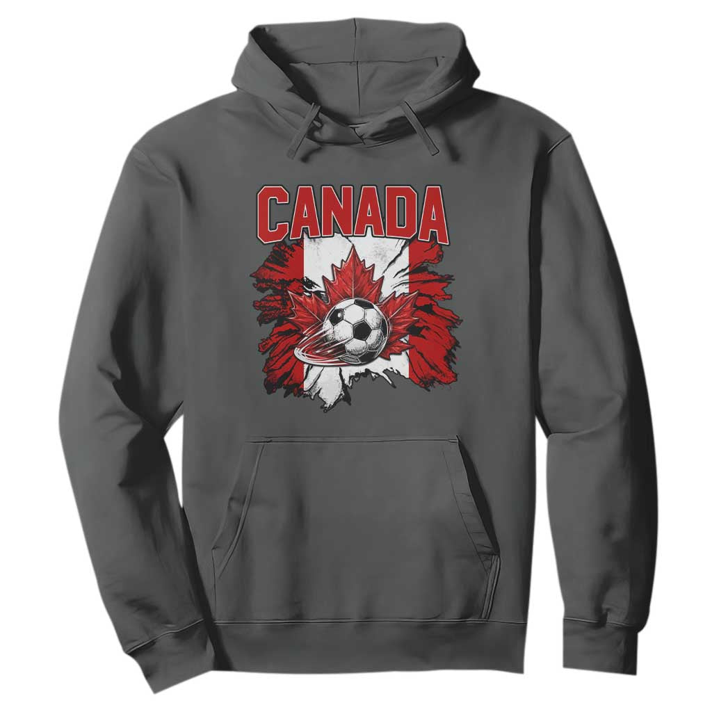 Canada Soccer Fan Hoodie Canadian Football Game Day Suppoter