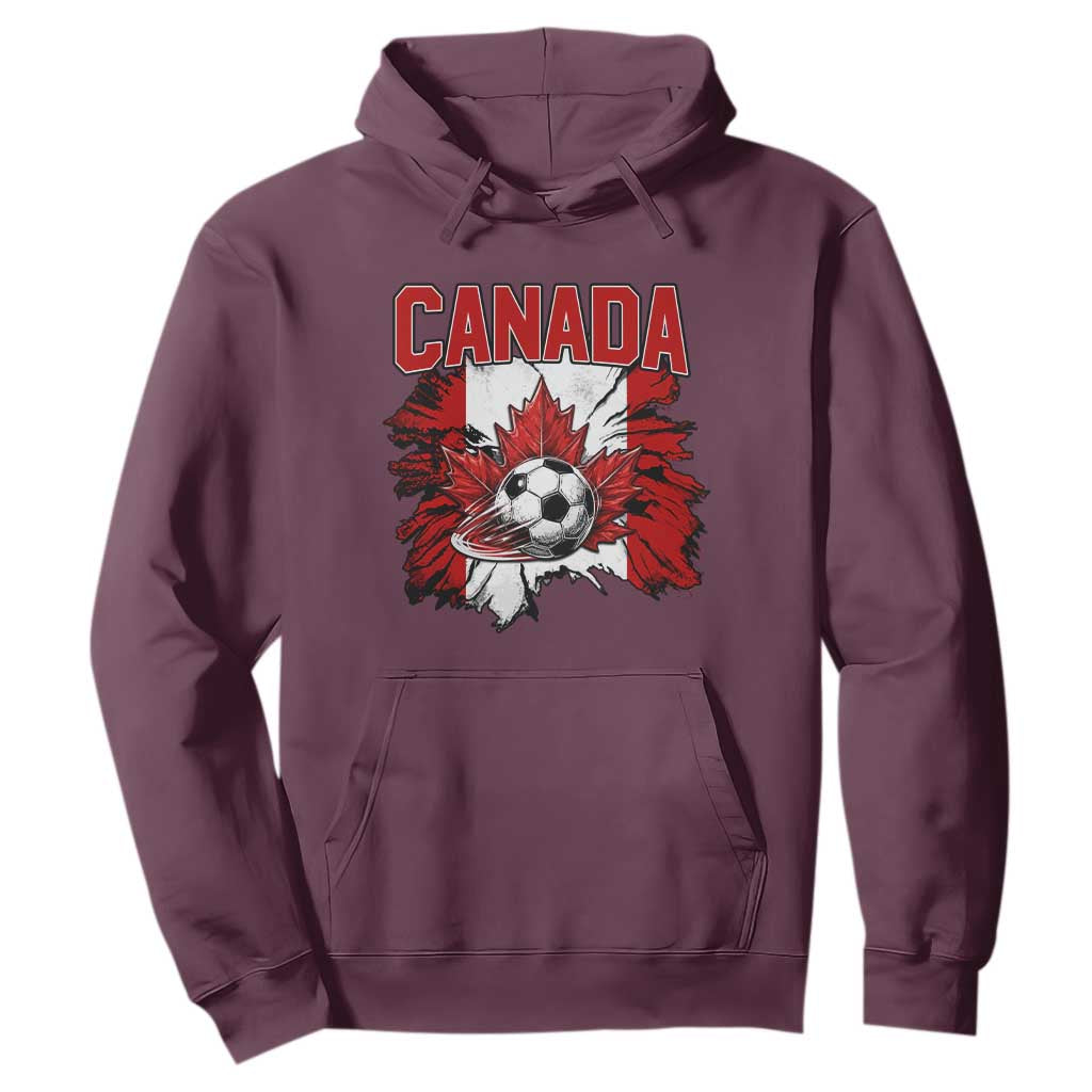 Canada Soccer Fan Hoodie Canadian Football Game Day Suppoter