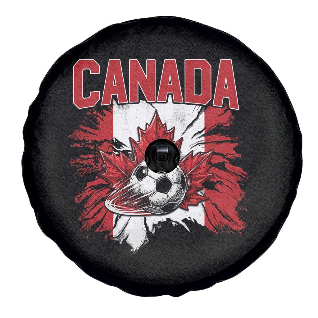 Canada Soccer Fan Spare Tire Cover Canadian Football Game Day Suppoter