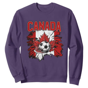 Canada Soccer Fan Sweatshirt Canadian Football Game Day Suppoter