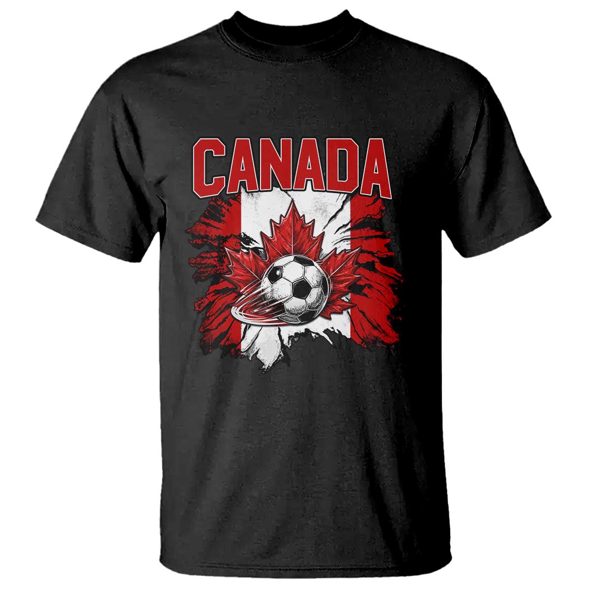 Canada Soccer Fan T Shirt Canadian Football Game Day Suppoter