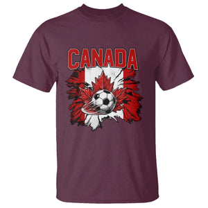 Canada Soccer Fan T Shirt Canadian Football Game Day Suppoter