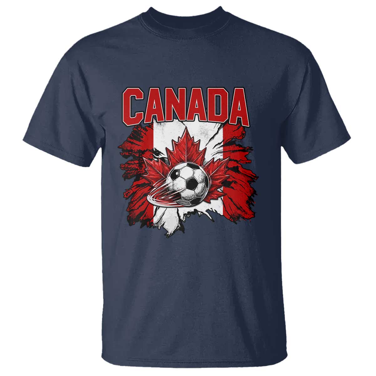 Canada Soccer Fan T Shirt Canadian Football Game Day Suppoter