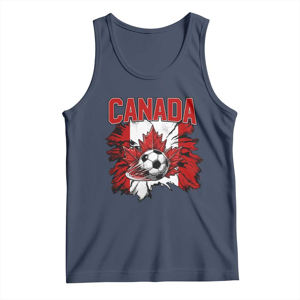 Canada Soccer Fan Tank Top Canadian Football Game Day Suppoter
