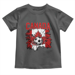 Canada Soccer Fan Toddler T Shirt Canadian Football Game Day Suppoter