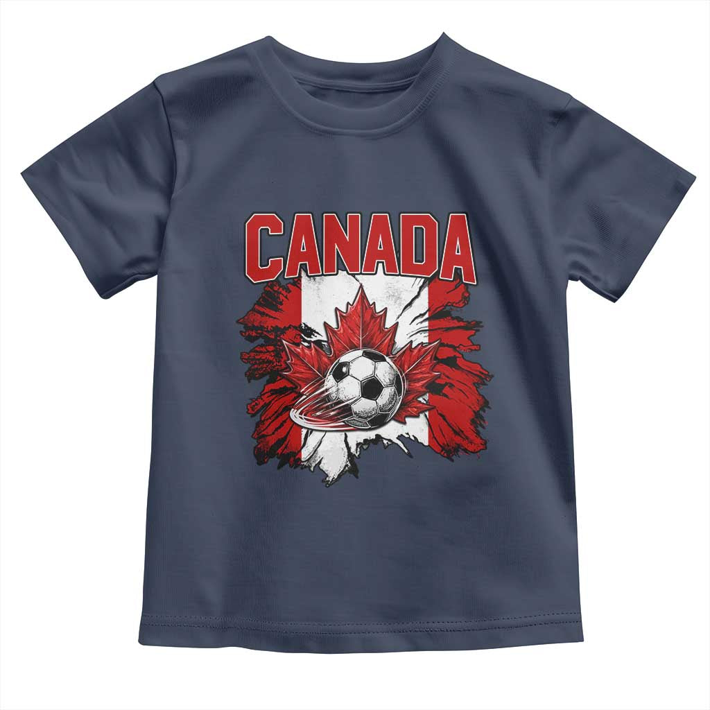 Canada Soccer Fan Toddler T Shirt Canadian Football Game Day Suppoter