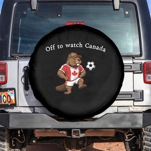 Off to Watch Canada Spare Tire Cover Patriotic Canadian Beaver Football Soccer Fan Gift