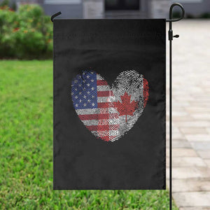 Half Canadian Half American USA Flag Canada America Garden Flag
