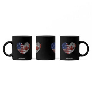Half Canadian Half American USA Flag Canada America Coffee Mug