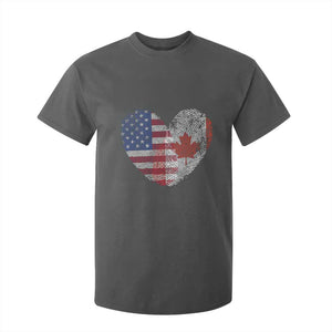 Half Canadian Half American USA Flag Canada America T Shirt For Kid