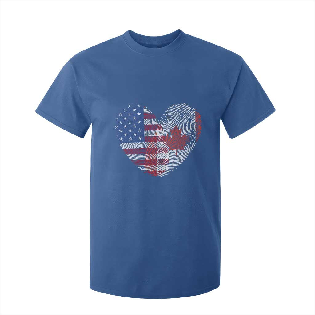 Half Canadian Half American USA Flag Canada America T Shirt For Kid