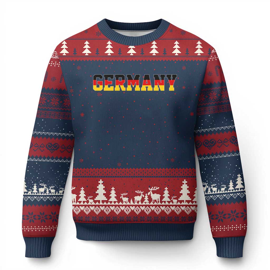Germany Deutschland German Flag Ugly Christmas Sweater