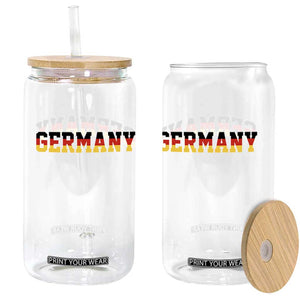 Germany Deutschland German Flag Glass Can