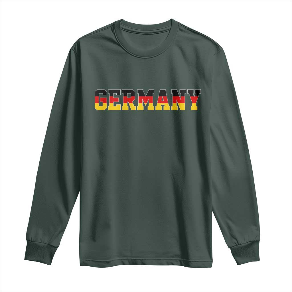 Germany Deutschland German Flag Long Sleeve Shirt