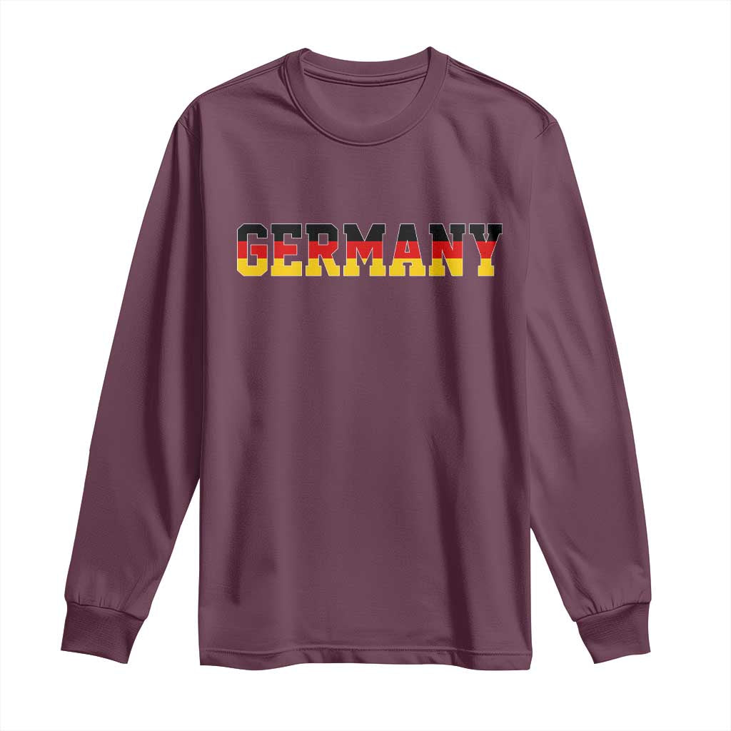 Germany Deutschland German Flag Long Sleeve Shirt