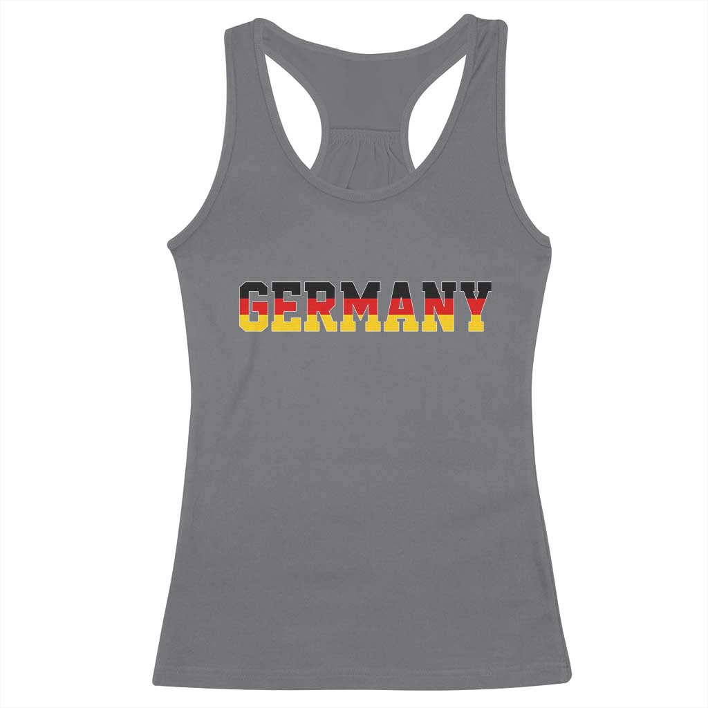Germany Deutschland German Flag Racerback Tank Top