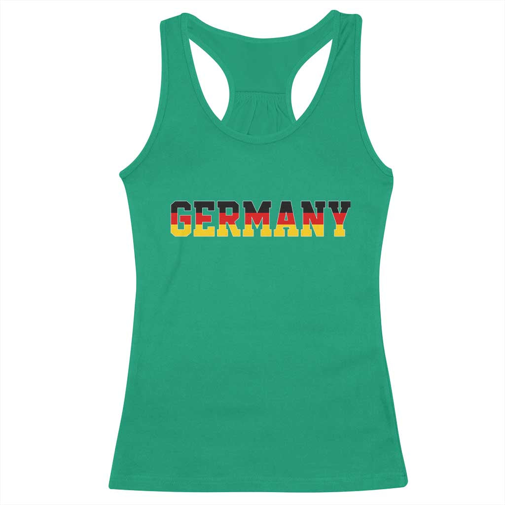 Germany Deutschland German Flag Racerback Tank Top