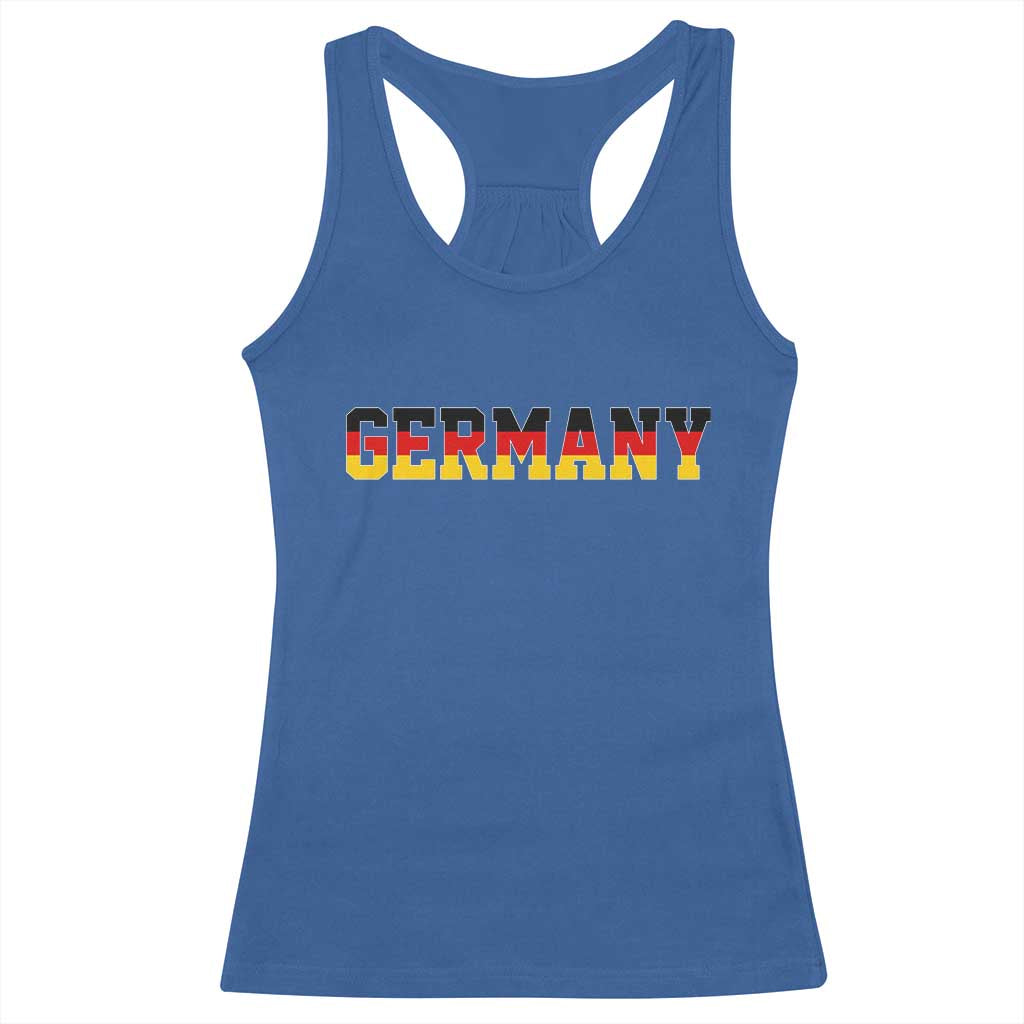 Germany Deutschland German Flag Racerback Tank Top