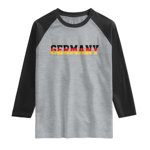 Germany Deutschland German Flag Raglan Shirt