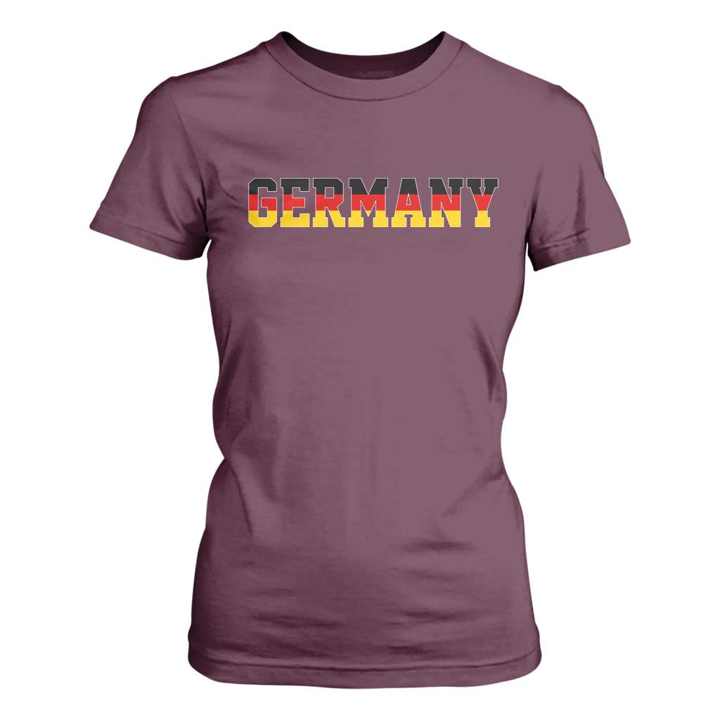 Germany Deutschland German Flag T Shirt For Women