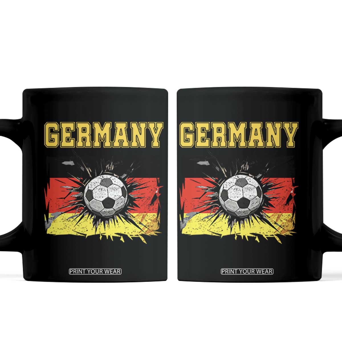 Germany Soccer Fan Coffee Mug German Football Game Day Supporter