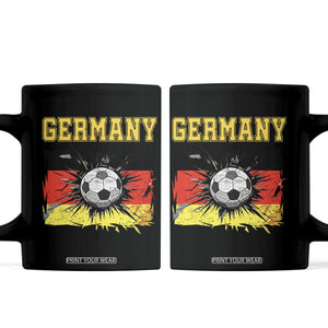 Germany Soccer Fan Coffee Mug German Football Game Day Supporter