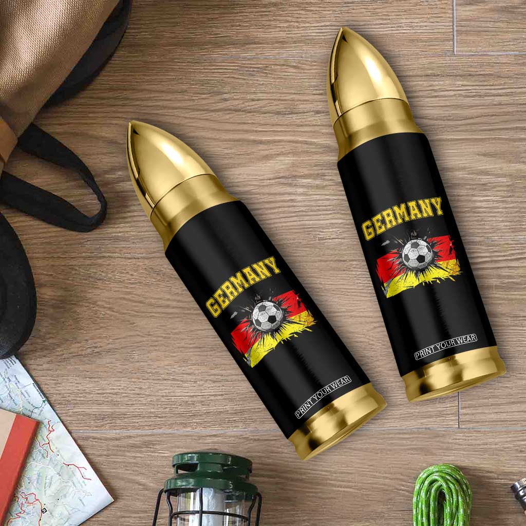 Germany Soccer Fan Bullet Tumbler German Football Game Day Supporter