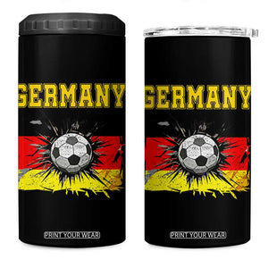 Germany Soccer Fan 4 in 1 Can Cooler Tumbler German Football Game Day Supporter