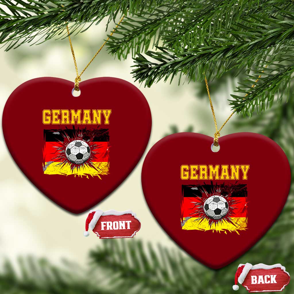 Germany Soccer Fan Ceramic Ornament German Football Game Day Supporter
