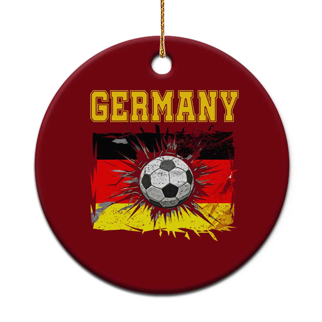 Germany Soccer Fan Ceramic Ornament German Football Game Day Supporter