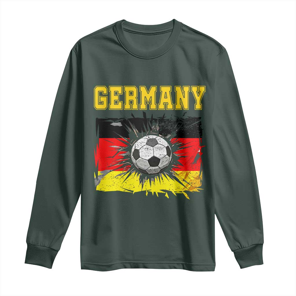 Germany Soccer Fan Long Sleeve Shirt German Football Game Day Supporter