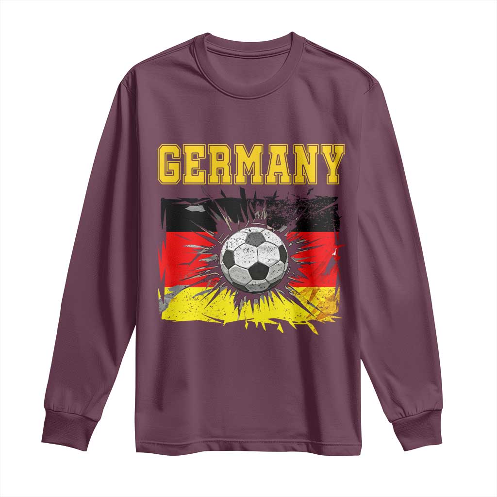 Germany Soccer Fan Long Sleeve Shirt German Football Game Day Supporter