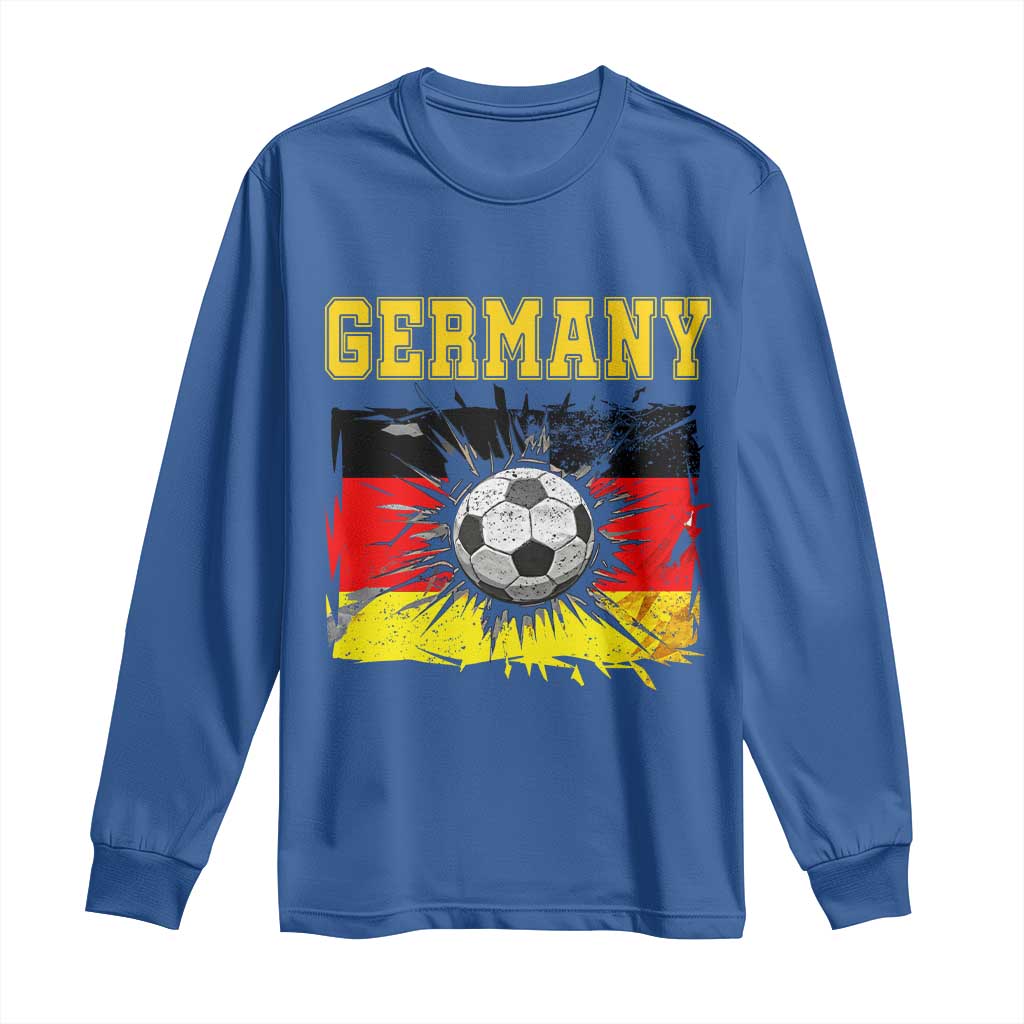 Germany Soccer Fan Long Sleeve Shirt German Football Game Day Supporter