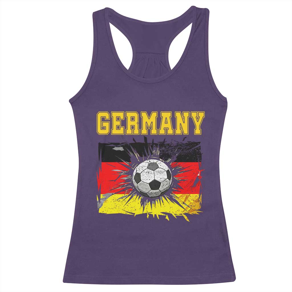 Germany Soccer Fan Racerback Tank Top German Football Game Day Supporter