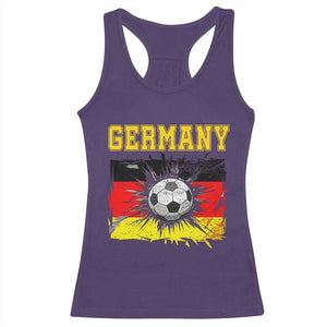 Germany Soccer Fan Racerback Tank Top German Football Game Day Supporter