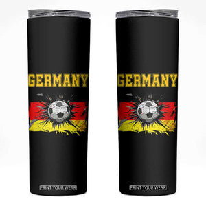 Germany Soccer Fan Skinny Tumbler German Football Game Day Supporter