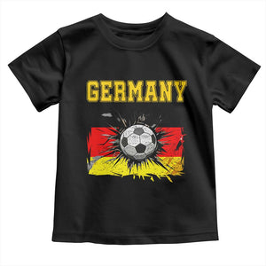 Germany Soccer Fan Toddler T Shirt German Football Game Day Supporter